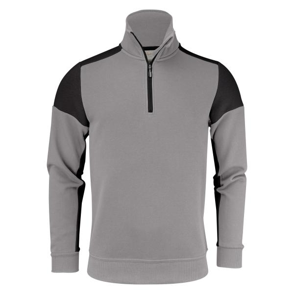 Felpa PRIME bicolore unisex mezza zip 280gr/m²